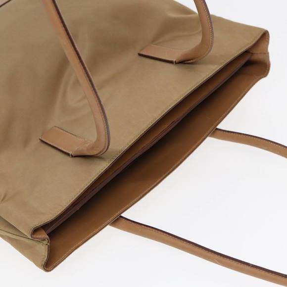 PRADA Tote Bag Nylon Beige Auth bs16845 - Picture 6 of 16